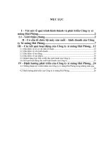 Định hướng phát triển của Công ty xi măng Hải Phòng.