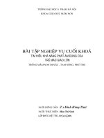 Khả năng phát âm của trẻ mẫu giáo lớn