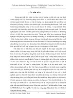 Chiến lược marketing hỗn hợp tại công ty TNHH Du Lịch Thương Mại Tân Đại Lục – Thực trạng và giải pháp