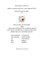 Những kiến nghị nhằm nâng cao hiệu quả khuyến mại và quảng cáo theo mùa vụ của Ngân hàng TMCP Công thương Việt Nam chi nhánh Lạng Sơn (Vietinbank