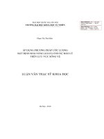 ÁP DỤNG PHƯƠNG PHÁP ƯỚC LƯỢNG BẤT ĐỊNH KHẢ NĂNG (GLUE) CHO DỰ BÁO LŨ TRÊN LƯU VỰC SÔNG VỆ