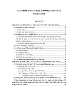 GIẢI PHÁP HOÀN THIỆN CHÍNH SÁCH TỶ GIÁ  Ở VIỆT NAM