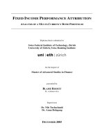 fixed income performance attribution