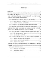 Giải pháp tăng lợi nhuận tại Công ty TNHH Vinh Oanh