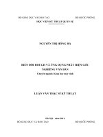 BIẾN ĐỔI HOUGH VÀ ỨNG DỤNG PHÁT HIỆN GÓC NGHIÊNG VĂN BẢN