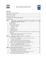 50 Báo cáo kết quả khảo sát về đổi mới công nghệ tại các doanh nghiệp công nghiệp Việt Nam