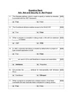 Question Bank  Adv .Net and Security in .Net Project