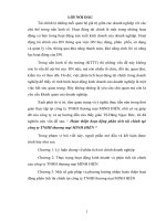 Hoàn thiện hoạt động phân tích tài chính tại công ty TNHH thương mại MINH HIỂN