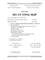 Ứng dụng vi điều khiển chế tạo khóa cửa điện tử