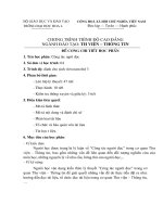 Chương trình trình độ cao đẳng ngành thu viện thông tin