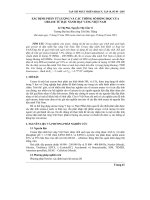 Xác định Phân tử lượng và các thông số động học của Urease từ Đậu nành hạt vàng Việt nam