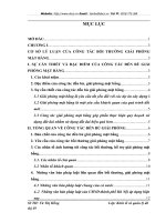 Đánh giá công tác giải phóng mặt bằng dự án công viên Tuổi Trẻ thủ đô khu vực xóm Tiền Phong phường Thanh Nhàn Quận Hai Bà Trưng