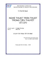 Nghệ thuật trần thuật trong tiểu thuyết Lê Lựu