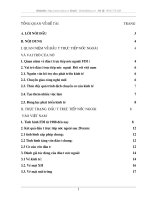 Đầu tư trực tiếp nước  ngoài  đối với việt nam