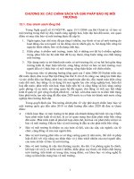 các chính sách và giải pháp bảo vệ môi trường