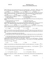 Đề số 15 Đề thi môn: Vật lí (Dành cho thí sinh Không Phân ban)