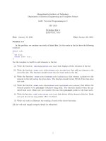 Problem Set 5 Linked lists, trees