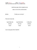 Ô nhiễm nước trên thế giới