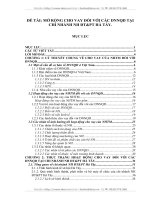 MỞ RỘNG CHO VAY ĐỐI VỚI CÁC DNNQD TẠI CHI NHÁNH NH ĐT&PT HÀ TÂY