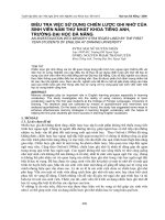 Điều tra việc sử dụng chiến lược ghi nhớ của sinh viên năm nhất khoa tiếng anh, trường đại học Đà Nẵng