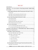 KẾ HOẠCH VÀ TÌNH HÌNH THỰC HIỆN KẾ HOẠCH CỦA QUẬN THANH XUÂN