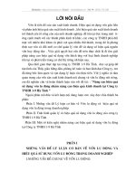 nâng cao hiệu quả sử dụng vốn lưu động nhằm nâng cao hiệu quả kinh doanh