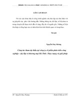 Công tác tham dự thầu tại công ty cổ phần phát triển công nghiệp - xây lắp và thương mại Hà Tĩnh. Thực trạng và giải pháp