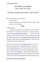 TÁC PHẨM: TAM QUỐC DIỄN NGHĨA - LA QUÁN TRUNG