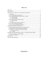 MÔI TRƯỜNG CÀI ĐẶT VÀ THIẾT KẾ GIAO DIỆN