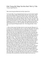 hiện tượng hội nhập văn hóa dưới thời Lý Trần