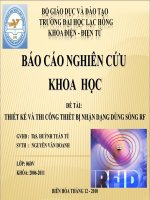 Thiết về và thi công thiết bị nhận dạng dùng sóng RF