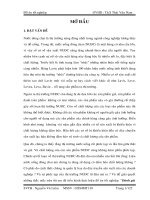 đánh giá chất lượng và đề xuất các giải pháp quản lý, sản xuất nước uống đóng chai