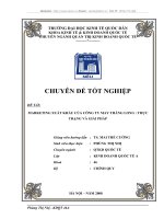 MARKETING XUẤT KHẨU CỦA CÔNG TY MAY THĂNG LONG : THỰC TRẠNG VÀ GIẢI PHÁP