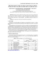 hiện trạng nhà cửa khu vực quận I và III TP.Hồ Chí Minh và rủi ro có thể xẩy ra khi xuất hiện tai biến địa chất