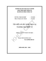 tìm hiểu xây dựng dịch vụ thương mại điện tử