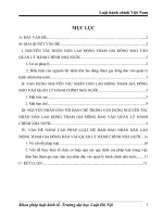 VẤN ĐỀ NÂNG CAO PHÁP LUẬT ĐỂ ĐẢM BẢO NHÂN DÂN LAO ĐỘNG THAM GIA ĐÔNG ĐẢO VÀO QUẢN LÝ HÀNH CHÍNH NHÀ NƯỚC