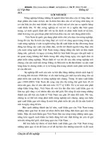 Vận dụng phương pháp dãy số thời gian phân tích tình hình xuất khẩu gạo của Việt Nam giai đoạn 1996-2005 và dự báo đến năm 2006-2007