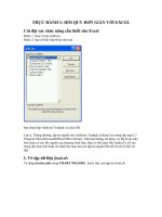 Thực hành hồi quy đơn giản vớ exel