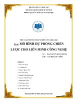 mô hình dự phòng chiến lược cho liên minh công nghệ