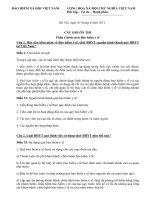 CÂU HỎI ÔN THI Phần Chính sách Bảo hiểm y tế