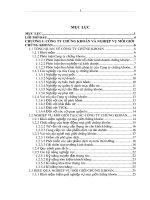 CÔNG TY CHỨNG KHOÁN VÀ NGHIỆP VỤ MÔI GIỚI CHỨNG KHOÁN