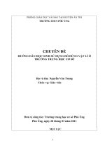 HƯỚNG DẪN HỌC SINH SỬ DỤNG ĐỒ DÙNG VẬT LÍ Ở TRƯỜNG TRUNG HỌC CƠ SỞ