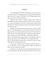 Hoàn thiện hạch toán nguyên vật liệu tại công ty TNHH Đầu Tư và Xây Dựng Thành Long