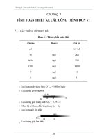 tính toán thiết kế các công trình đơn vị