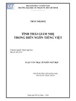 Tình thái giảm nhẹ trong diễn ngôn tiếng Việt