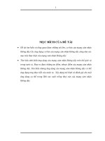 Tìm hiểu nhưng ứng dụng của mạng cảm nhận không dây có thể ứng dụng trng thực tiễn của nước ta