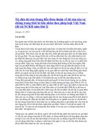 Từ chia tài sản chung đến thỏa thuận về tài sản của vợ chồng trong thời kì hôn nhân theo pháp luật Việt Nam