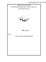 Vai trò của thông tin đối với sự phát triển