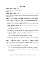 CÔNG TÁC KẾ TOÁN TẠI CÔNG TY CP SẢN XUẤT- THƯƠNG MẠI HƯNG PHÁT NGHỆ AN