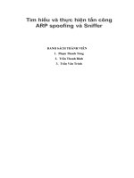 TÌM HIỂU VỀ TẤN CÔNG ARP SPOOFING